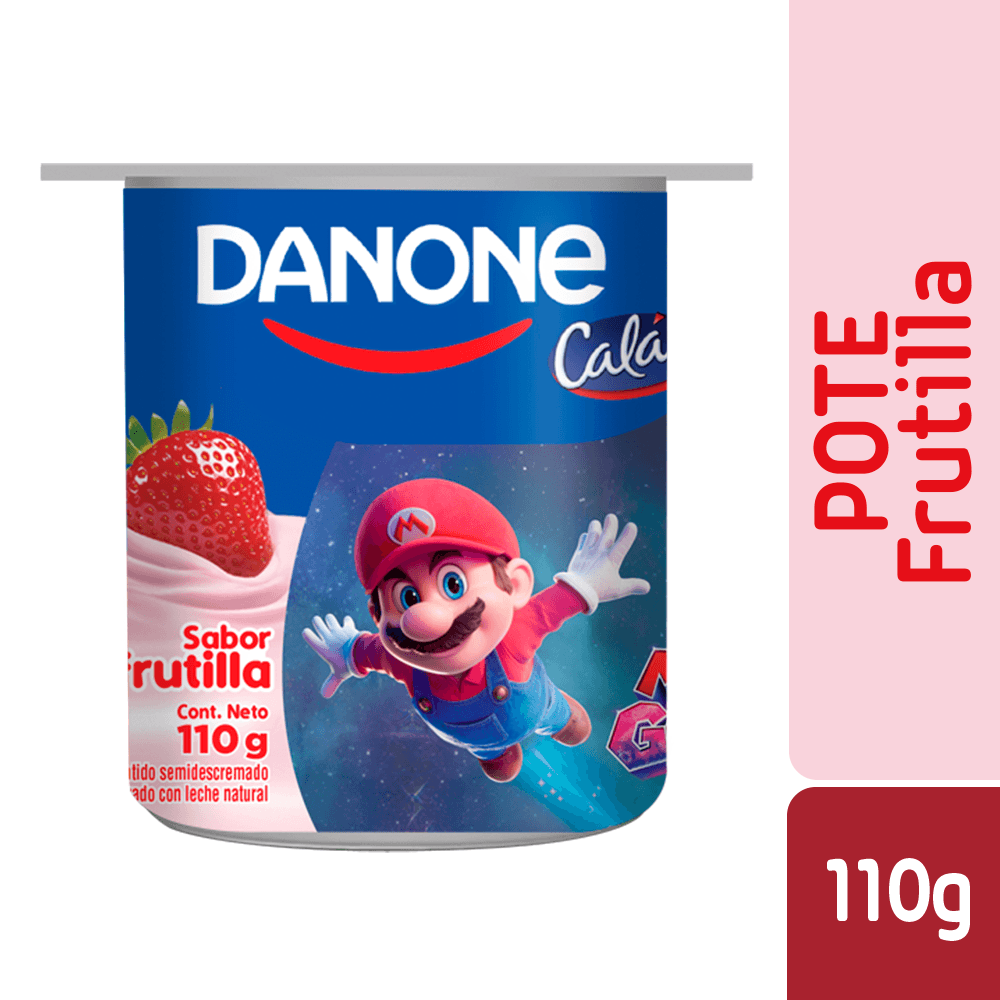 Yoghurt batido Danone frutilla 110 gr